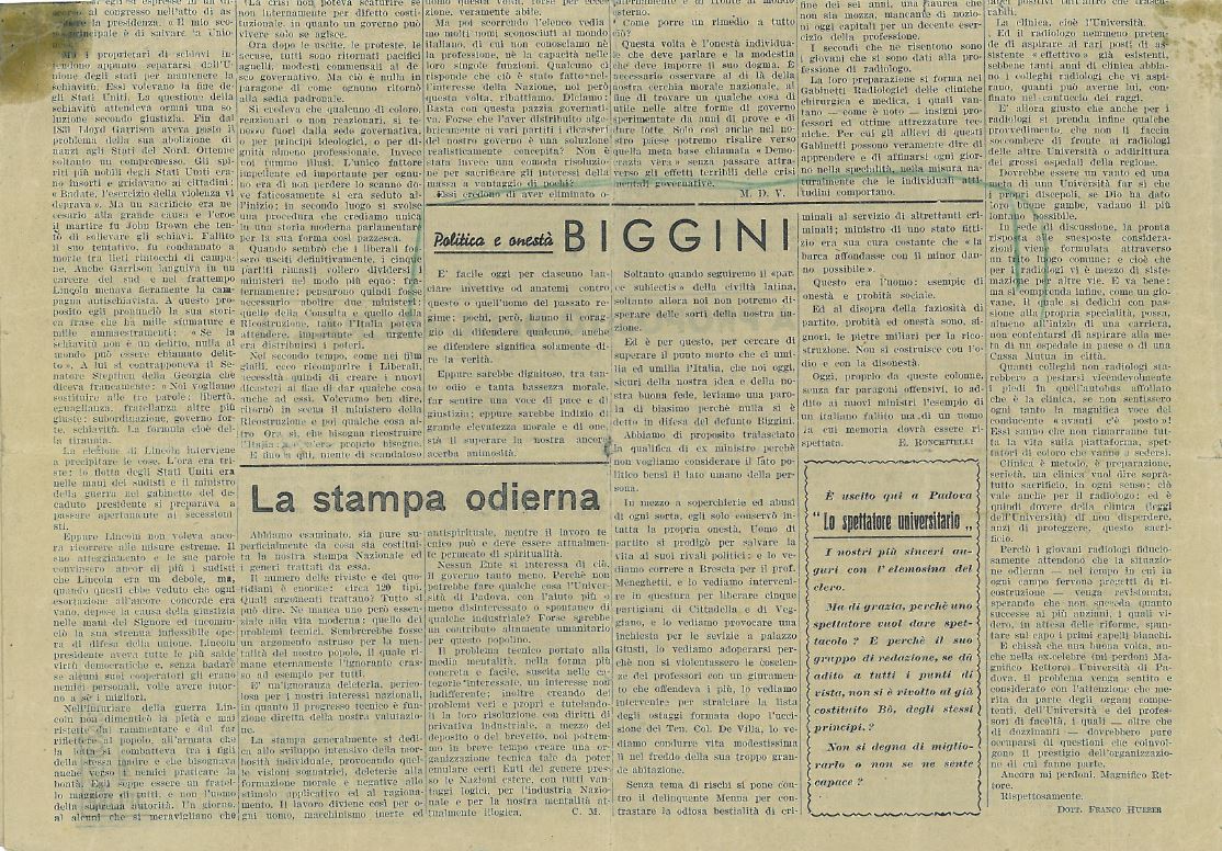 Il BO' Padova 1945